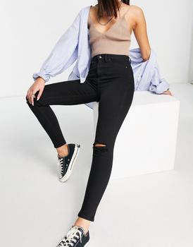 商品Topshop | Topshop Jamie jeans in black,商家ASOS,价格¥234图片