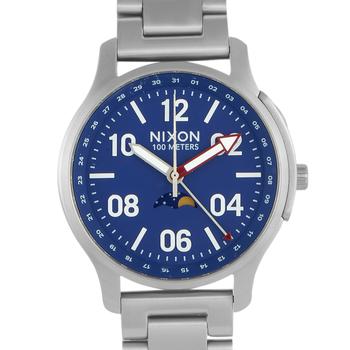 推荐Nixon Ascender Silver/Blue Watch A1208-722-00商品