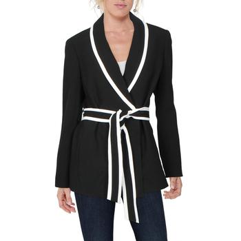 推荐Tahari ASL Womens  Pebble Belted Suit Separate Tuxedo Jacket商品