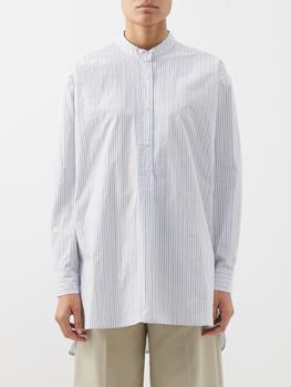 推荐Ines striped cotton tunic shirt商品