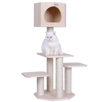 商品Macy's | 46" Real Wood Premium Scots Pine, Solid Wood Cat Tree,商家Macy's,价格¥1280图片