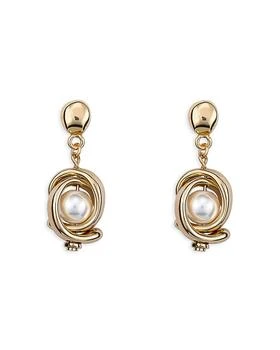 推荐Planets Mother of Pearl Drop Earrings in 18K Gold Plated Sterling Silver商品