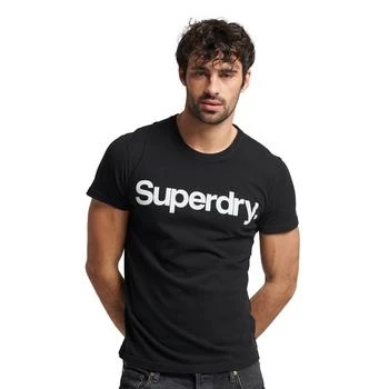 Superdry Men's Organic Cotton Core Logo T-Shirt,价格$18.35