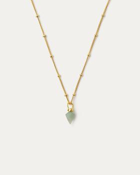 推荐Earth Element Emerald Quartz Charm Pendant Necklace商品