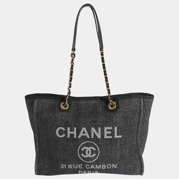 香奈儿女包, Chanel | Chanel Grey Raffia Deauville Small Tote Bag商品图片 