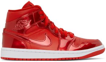 Jordan | Red Air Jordan 1 Mid Sneakers商品图片,