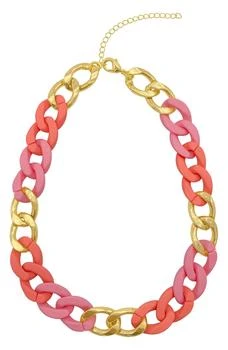 ADORNIA | Pink Curb Chain Necklace,商家Nordstrom Rack,价格¥123