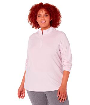 美国adidas plus, Adidas | Plus Size Printed Long Sleeve Sun Shirt商品图片 6.9折