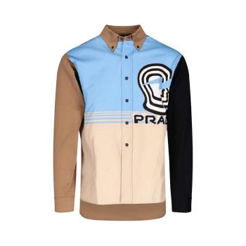 Prada | PRADA 拼色男士衬衫 UCN276-1WCL-F0T8S-S-201商品图片,独家减免邮费