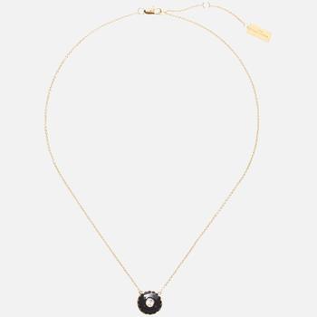 推荐Marc Jacobs The Medallion Gold-Tone, Resin and Crystal Necklace商品
