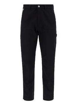 Moncler | Men's Black Cotton Carpenter Pants 6.7折