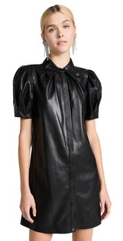 推荐alice + olivia Jem Vegan Leather Dress商品