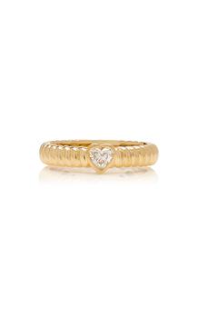商品Anita Ko - Women's Thin Zoe 18K Yellow Gold Diamond Ring - Gold - US 7 - Moda Operandi - Gifts For Her图片