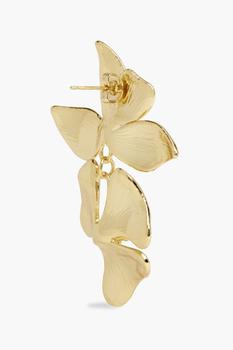 商品Shashi | 14-karat gold-plated earrings,商家THE OUTNET US,价格¥417图片
