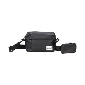 推荐HUGO Men's Syron Messenger Bag with Removable Pouch商品