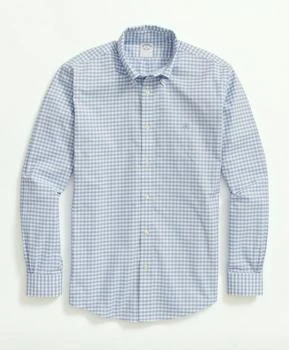 推荐Stretch Non-Iron Oxford Button-Down Collar, Gingham Sport Shirt商品
