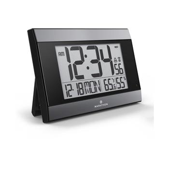 商品Marathon | Atomic Wall Clock with Auto Back Light Feature, Calendar, Temperature, Humidity,商家Macy's,价格¥568图片