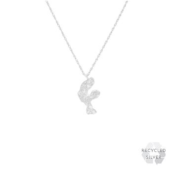 推荐F Alphabet recycled silver necklace商品