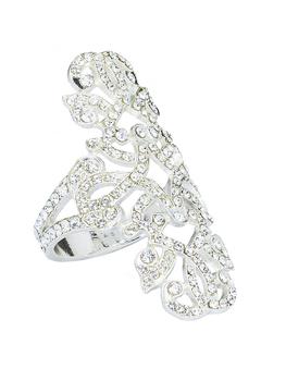 商品Nomi K | Swarovski Crystal Lace 4-Piece Napkin Ring Set,商家Saks Fifth Avenue,价格¥3323图片
