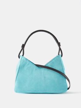 Staud | Valerie suede shoulder bag商品图片,