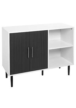 商品HOMCOM | Sideboard Storage Cabinet with Adjustable Shelf Free Standing 2 Door Kitchen Cupboard for Dining Room Hallway Grey,商家Belk,价格¥905图片