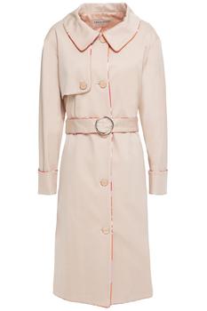 product Belted cotton-blend twill trench coat image