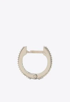 Emanuele Bicocchi | Silver Striped Hoop Earrings,商家Thahab,价格¥709