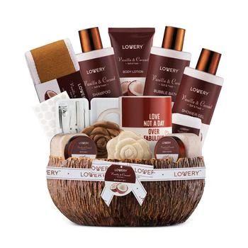 Lovery | Men's Gift Set, Bath and Shower Gift Basket, Coconut Body Care Set, Personal Self Care Kit with Ash Tray, 18 Piece,商家Macy's,价格¥614