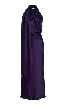 推荐MATÉRIEL - Scarf-Detailed Maxi Dress - Purple - L - Moda Operandi商品