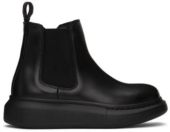 Alexander McQueen | Kids Black Hybrid Chelsea Boots,商家SSENSE,价格¥2139