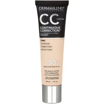 Dermablend | Dermablend Continuous Correction CC Cream SPF 50 1 fl. oz.,商家Dermstore,价格¥274