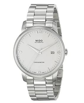 推荐Mido Baroncelli White Dial Steel Men's Watch M010.408.11.011.00商品