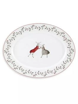Vista Alegre | Noel Medium Oval Platter,商家Saks Fifth Avenue,价格¥814