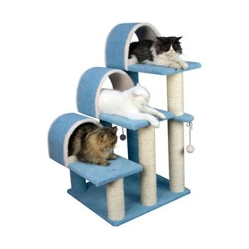 Macy's | 38" High Real Wood Cat Step Stairs Ramp, Cat Scratcher,商家Macy's,价格¥1538