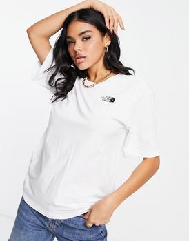 The North Face | The North Face Simple Dome relaxed fit t-shirt in white Exclusive at ASOS商品图片,额外9.5折, 额外九五折