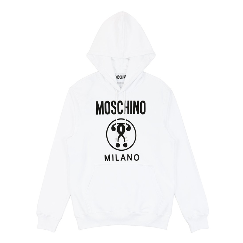 Moschino | MOSCHINO 女士白色徽标连帽卫衣 EA1717-5527-1001商品图片,独家减免邮费