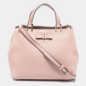 kate spade tote单肩包, [二手商品] Kate Spade | Kate Spade Light Pink Leather Gwyn Pershing Street Tote商品图片 8.9折
