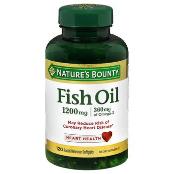 商品Nature's Bounty | Fish Oil 1200 mg Dietary Supplement Softgels,商家Walgreens,价格¥93图片