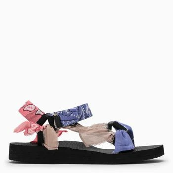 推荐Pink/purple/light pink Paisley-print Trekky sandals商品