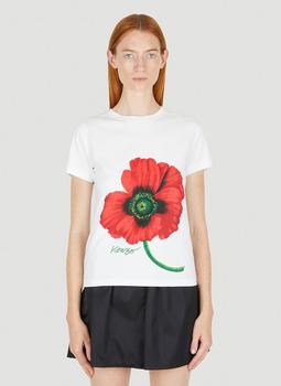 推荐Poppy Print T-Shirt in White商品