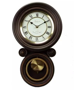 Bedford | Clock Collection Contemporary Round Wall Clock with Pendulum,商家Macy's,价格¥1600