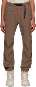 DESCENTE | Brown Cinch Strap Trousers商品图片,额外8.5折, 独家减免邮费, 额外八五折