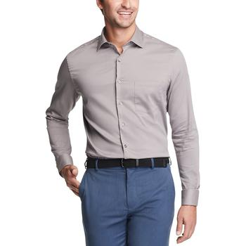 Van Heusen | Men's Big & Tall Classic/Regular-Fit Stain Shield Solid Dress Shirt商品图片,7.5折×额外8折, 额外八折