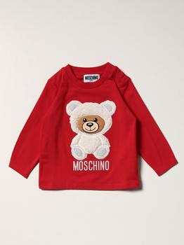 推荐Moschino Baby cotton t-shirt with teddy商品
