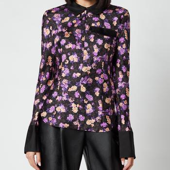 推荐Baum Und Pferdgarten Women's Mirinda Shirt - Paris Flower Purple商品