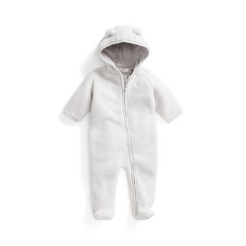 ralph lauren bear, Ralph Lauren | Baby Boys Bear-Ear Teddy Fleece Bunting Coverall商品图片 