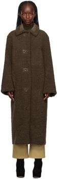 推荐Brown Kenca Reversible Faux-Shearling Coat商品