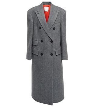 推荐Fulvia herringbone wool-blend coat商品