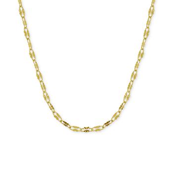 商品Essentials | Mirror Link 18" Chain Necklace in Silver-Plate or Gold Plate,商家Macy's,价格¥64图片