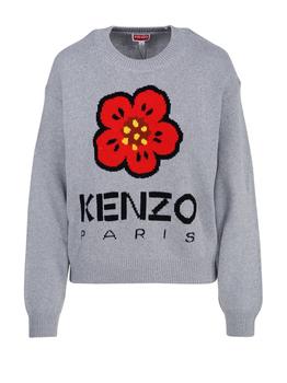 Kenzo | Kenzo Logo Intarsia Knitted Crewneck Jumper商品图片,7.6折起